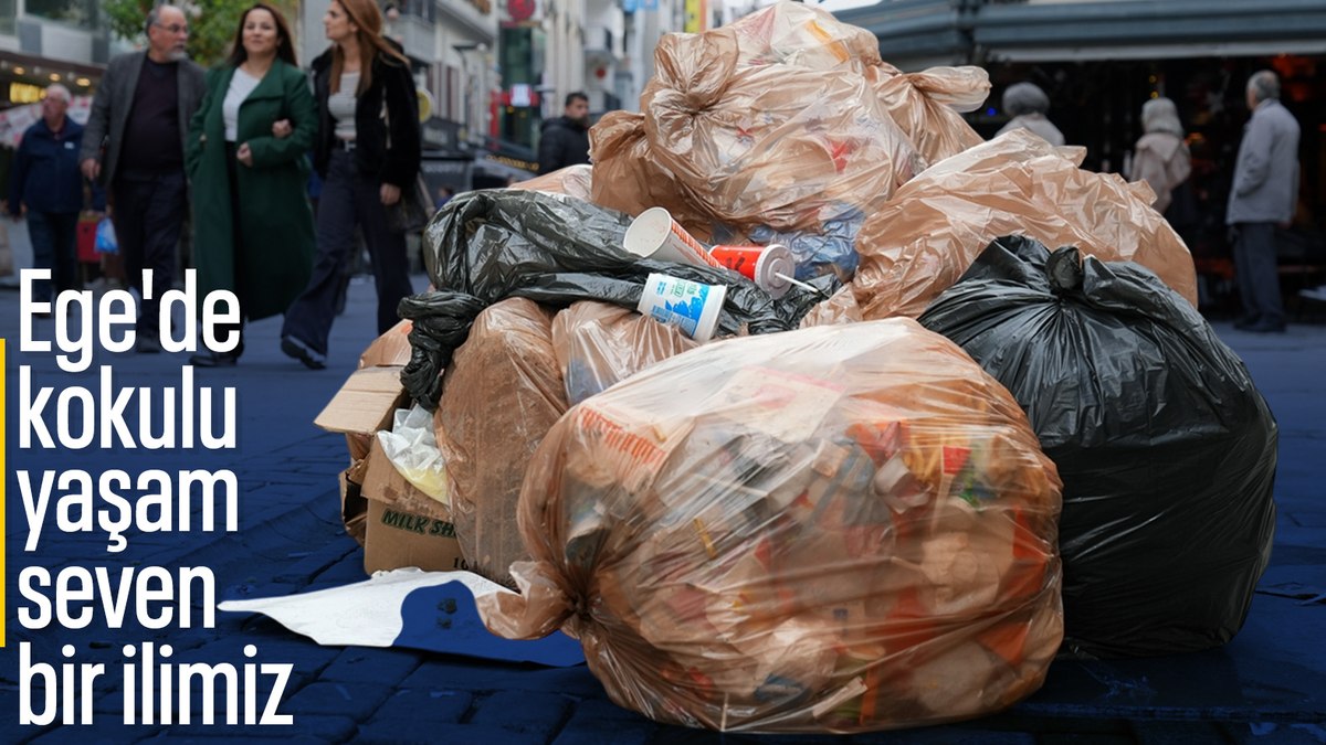 İzmir’de işçiler iş bıraktı, Kordon’da çöp dağları oluştu